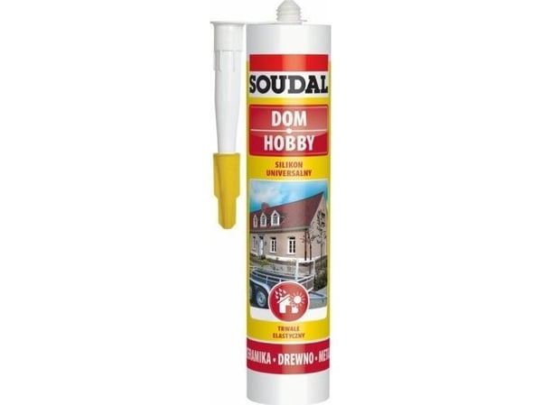 Soudal Universal silikon 310 ml hvit