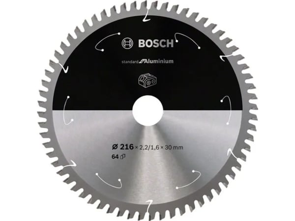 Bosch RUNDSAVKLKLINGE ACCU STD ALU 216X30MM 64T 64T