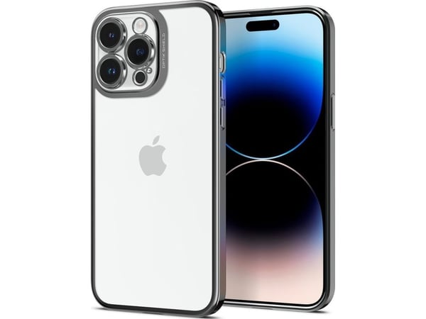 Spigen ACS04979, Suojus, Apple, iPhone 14 Pro, 15,5 cm (6.1"), Harmaa, Läpinäkyvä