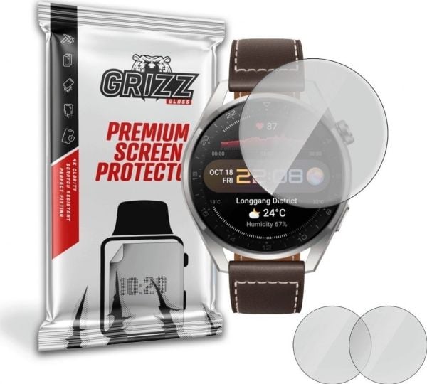 GrizzGlass matt film till Huawei Watch 3 Pro