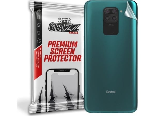 GrizzGlass beskyttelsesfilm til baksiden, til Xiaomi Redmi Note 9
