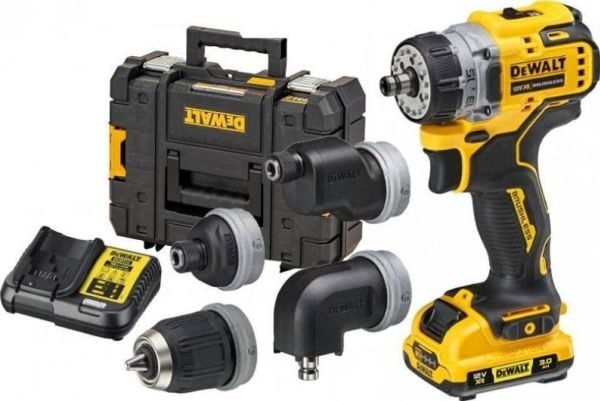 DeWALT DCD703L2T-QW, pistoolikahvallinen porakone, avaimeton, 1 cm, 1500 kierrosta minuutissa, 2 cm, 1 cm, 1 cm