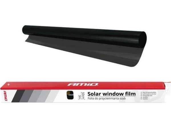 AMiO Super Dark Black vindusfargefolie 0,5x3m (5%)