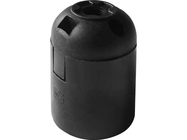 Orno termoplastfatning E27, svart, sett med 40 stk