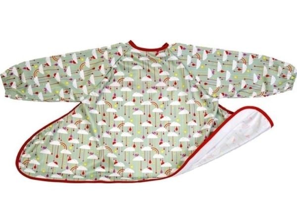 Ryddig Tot Forkle Blw Bib Fresh Green