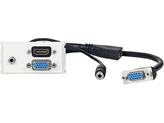 Vivolink WI221270, HDMI + VGA + 3.5mm, Valkoinen, 50 g, 158 mm, 116 mm, 54 mm