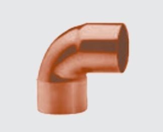 Conex 90° kobberbend 5090 for loddeforbindelser 35 mm - 5090 035000000