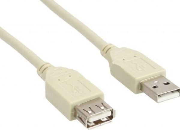InLine 34603L, 3 m, Hankjønn/hunkjønn, 0,48 Gbit/s, Beige
