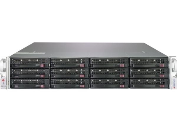 Supermicro SC826 BAC4-R920LPB - Rackmonterbar 2U - forbedret og utvidet ATX - SATA/SAS - hot-swap 920 watt - svart