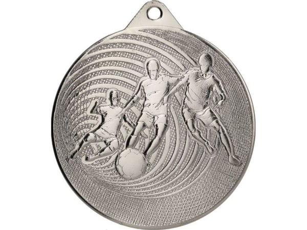 Victoria Sport medalje i metall fotball, sølv FI 70 mm MMC3070