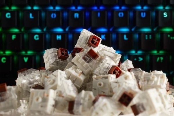 Glorious PC Gaming Race KAI-BROWN, Tastaturbrytere, Brun, Gjennomsiktig