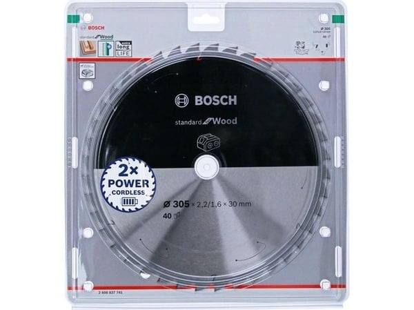 Bosch RUNDSAVKLINGE ACCU STD TRÆ 305X30MM 40T 40T