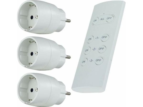REV 0085500103, Trådløs, 434 MHz, Innendørs, Hvit, 0 - 30 m, 3680 W