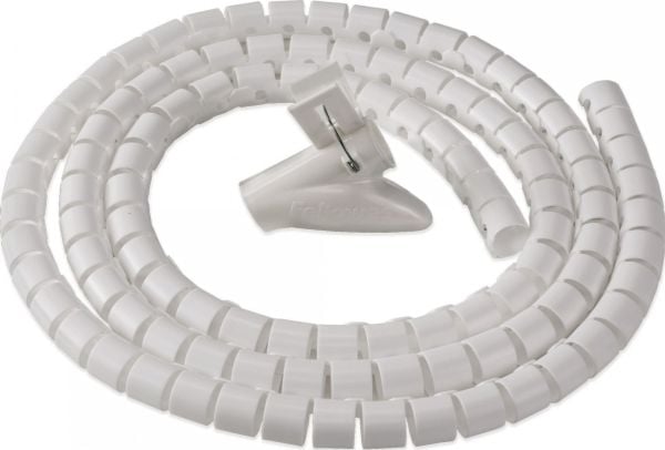 Fellowes CableZip, Fleksrør, Gulv, Plast, Hvit