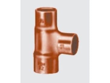 Conex reduksjons-T-stykke i kobber serie 5000 28 x 15 x 28 mm (5130028015028)