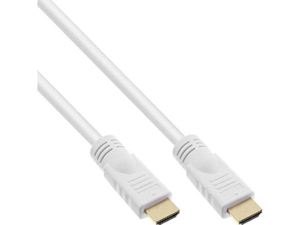 InLine 5m, HDMI - HDMI, 5m, HDMI Type A (Standard), HDMI Type A (Standard), 4096 x 2160 piksler, 3D, Hvid