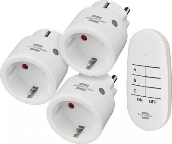 Brennenstuhl 1507070, Hvit, 25 m, IP20, 150 mm, 130 mm, 55 mm