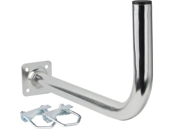 Extralink L500 BALCONY HANDLE MOUNT WITH U-BOLTS M8, Rustfritt stål, Vinkelbrakett, 12 kg, Metallisk, Generelle formål, Galvanisert belegg