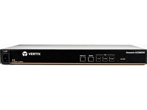 Avocent ACS 8000 Serial Console ACS8016SAC - Konsollserver - 16 porter - 1GbE, RS-232, RS-422, RS-485 - 1U - rackmonterbar