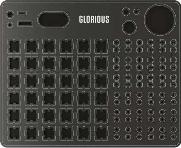 Glorious PC Gaming Race Lube Station, Keyboard switches lube station, Akryl, Sort, Hvit