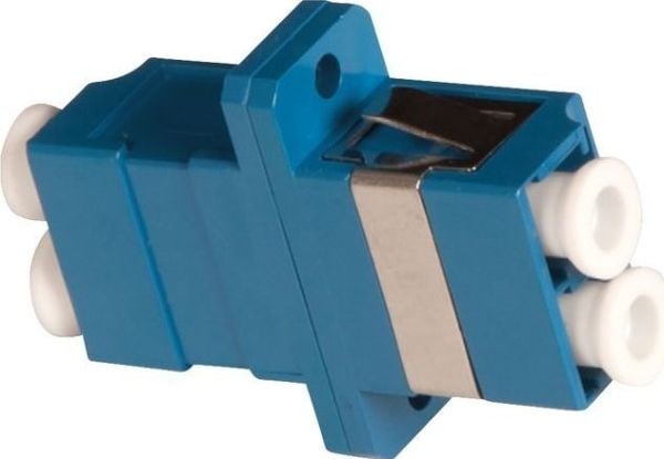 Lanview - Nettverkkopler - LC-enkeltmodus (hunn) til LC-enkeltmodus (hunn) - fiberoptisk - dupleks - OS2 - blå