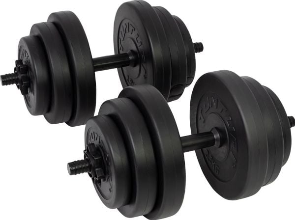 Vinyylipäällysteiset käsipainot TUNTURI 2x 14kg