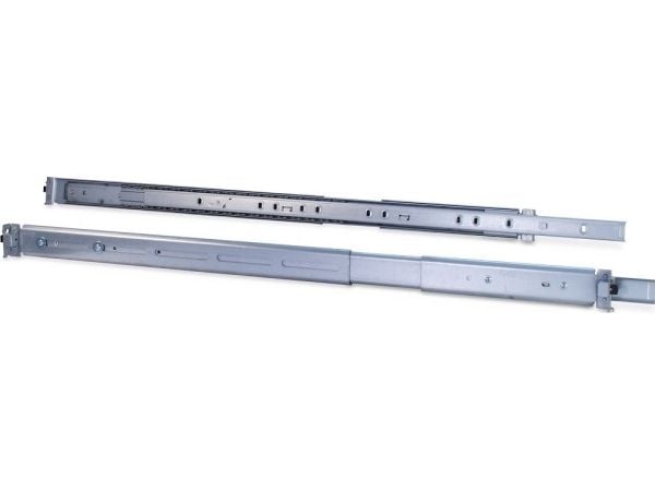 Inter-Tech - Teleskopskyvere for rack - grå - 1U - 19"