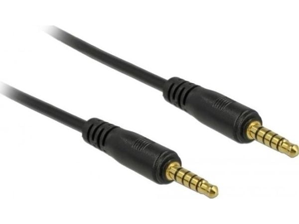 DeLOCK 85699, 3.5mm, Uros, 3.5mm, Uros, 5 m, Musta