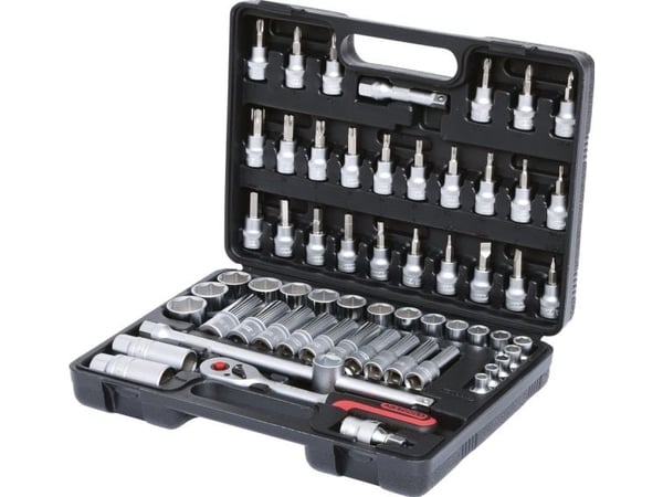 KS Tools 911.0661, Støpselsett, 3/8", 61 hoder, Kromvanadiumstål, 4,2 kg