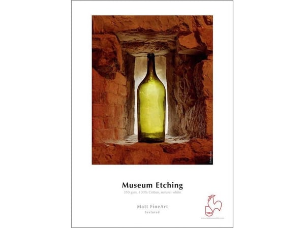 Hahnemühle Museum Etsning A4, matte, 350 g/m², 0,6 µm, 35 - 65 %, 10 - 30 °C, 50 - 86 °F