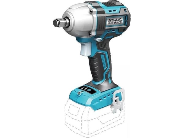 Dedra slagnøkkel batteridrevet børsteløs 450 Nm 1/2" 18V