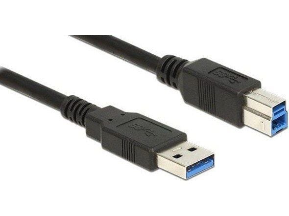 Delock - USB-kabel - USB-type A (hann) til USB Type B (hann) - USB 3.0 - 3 m - svart