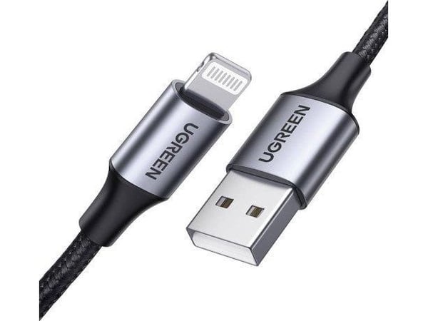 Kaapeli UGREEN US199 Lightning į USB, 2.4A, 1m (juotettu)