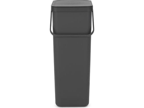 Brabantia SORT & GO RECYCLE BIN, 40 l, Rektangulær, Grå, 267 mm, 341 mm, 620 mm