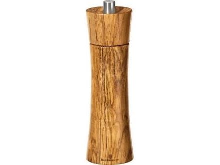 Zassenhaus Frankfurt, Saltkværn, Oliven, Træ, Træ, Keramisk, 56 mm, 180 mm, 280 g