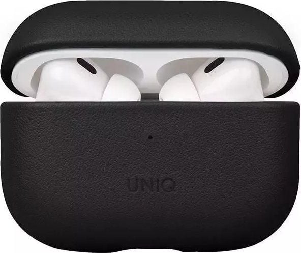 Uniq etui UNIQ Terra for Apple AirPods Pro 2 i ekte lær – svart/dallas black