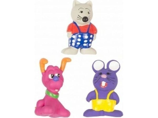 Duvo + DUVO + LATEX MIX TOY DOG & MOUSE 10cm 400035