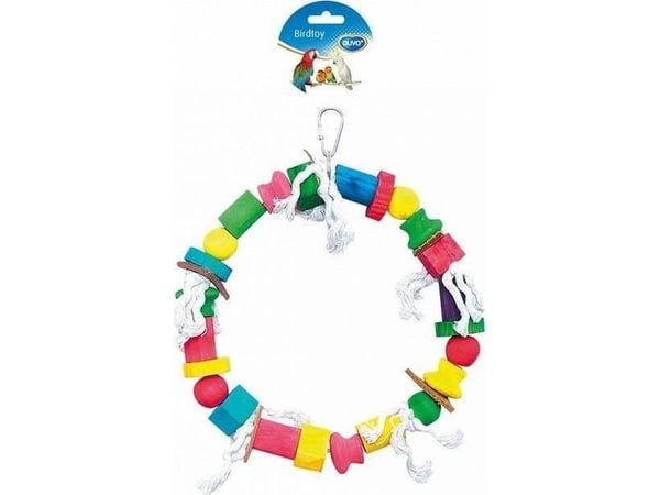 Duvo+ leketøy til fugler fargerik ring 30 cm 4745014