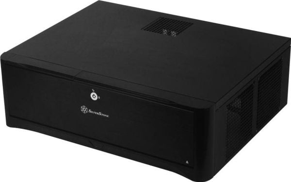 SilverStone Grandia GD06 - Tower - micro ATX - ingen strømforsyning - svart - USB/lyd