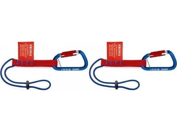 KNIPEX Tethering System Set - Tool adapter strap with carabiner (en pakke 2)