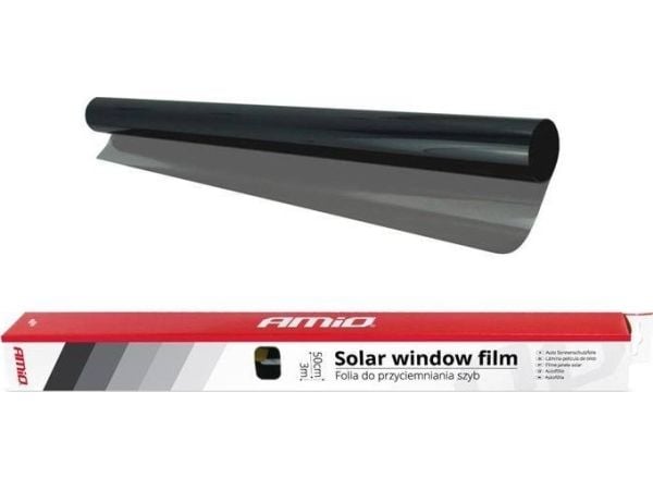 AMiO Vindusfargefolie Sort 0,5x3m (30%)