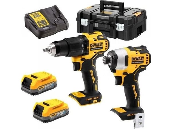 DeWALT DCK2062E2T-QW, 1/4", 200 nm, Batteri, 2 styck