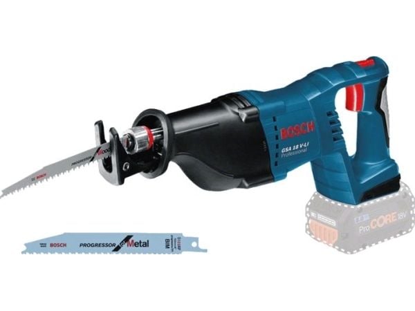 Bosch AKKUBAJONETSAV GSA 18 V-LI SOLO - i papæske med bajonetsavsklinge - *Uden batteri og lader*