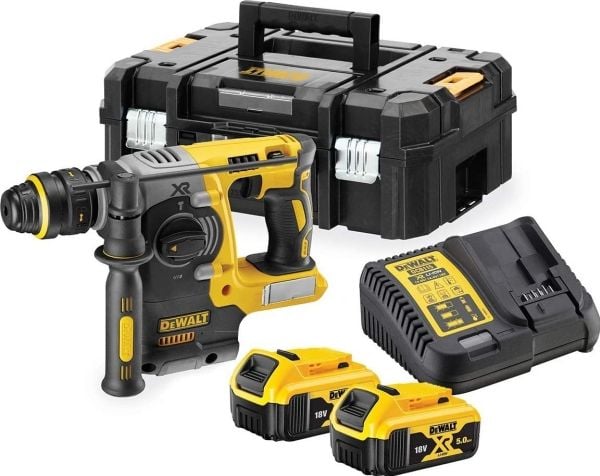 DeWALT DCH273P2T-QW - Slagborr - sladdlös - SDS-plus - 2.1 joule - 2 batterier, laddare medföljer - 18 V