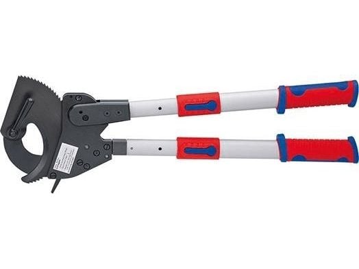 KNIPEX kaapelisakset räikkäperiaatteella teleskooppikahvalla, 680 mm, 680 mm