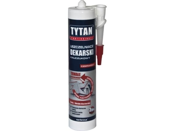 Tytan taktetningsmiddel gummibasert rød 310 ml