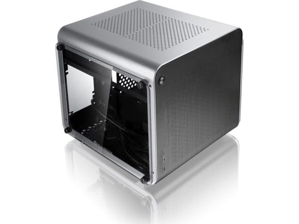 Raijintek METIS EVO TG Mini-ITX Case, härdat glas - silver
