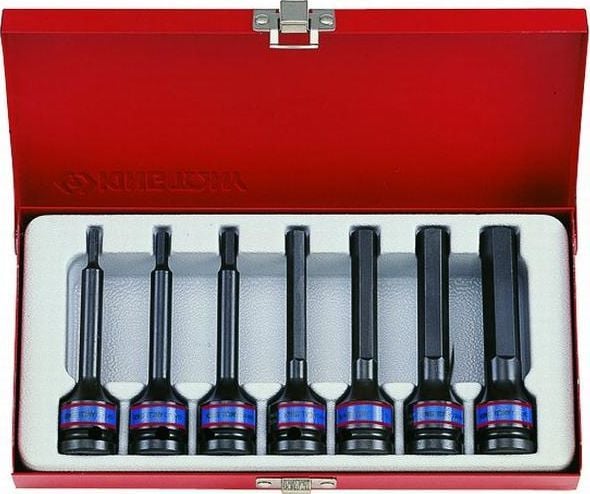 KING TONY HEX 1/2" SOCKET 8-osainen sarja 4-14m PITUUS 4-14m LONG