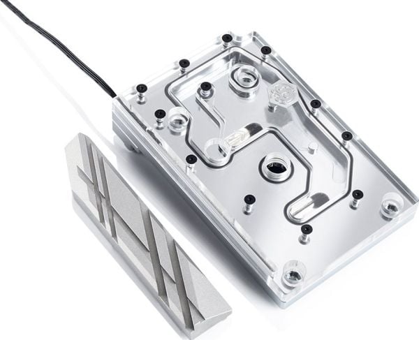 Bitspower Monoblock för ASRock X399M Taichi RGB Nickel - Akryl, Silver, Transparent, Vattenblock, Vätska, Akryl, Cooper, 1/4", ASROCK X399M Taichi
