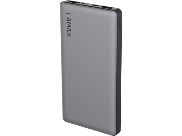 Lamax LAM10000MAHSL, Metallinen, Universaali, Metalli, Suorakulmio, Litium polymeeri (LiPo), 10000 mAh